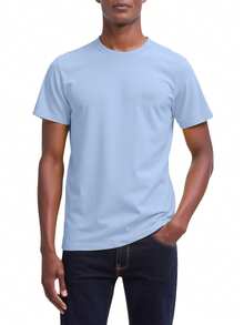 Hugo Boss Men's T-Shirts Light Blue - Blue - View 1