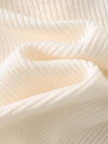 Cozy Pixies Cardigan Rajut Lembut dengan Pita dan Blok Warna untuk Bayi Perempuan, Pakaian Musim Gugur dan Musim Dingin untuk Anak Perempuan - Aprikot - View 4