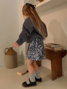 DAZY Young Girls Sequin Decor Korean Style Party Casual Shorts - Silver - View 2