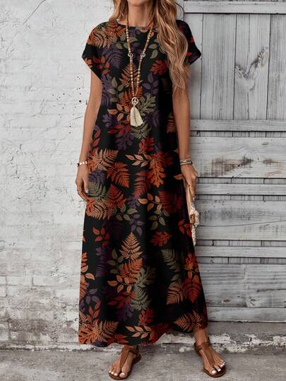 EMERY ROSE Vestido de Verão Feminino Casual, Minimalista e Versátil