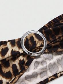 ROMWE Grunge Punk Top corto con cuello profundo drapeado, mangas de murciélago holgadas estilo Y2K retro (incluye bandeau) para mujeres - Negro - Ver 3