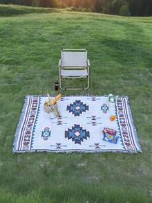 Cirelle Picnic Mat Moisture-Proof Pad - Thickened Outdoor Ground Sheet, Camping Bohemian Style Blanket - Multicolor - View 2