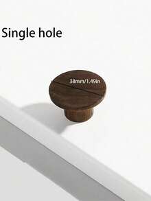 1 件实木橱柜抽屉把手 - 现代简约山毛榉木和黑胡桃木把手，北欧风格衣柜木制旋钮 - 彩色 - 查看 23