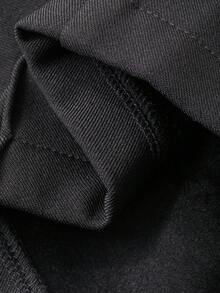 DAZY Quần dài lưng thun co giãn thẳng màu trơn lót nhiệt dành cho nữ, thích hợp mặc đi làm vào mùa thu/đông Quần dài thường ngày lót nhiệt màu trơn dành cho nữ - màu đen - Xem 9