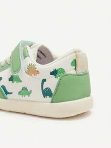 Cozy Pixies 一双男童四季通用恐龙印花可爱甜美风格日常休闲鞋（款式随机）婴儿运动鞋 - 綠色 - 查看 4