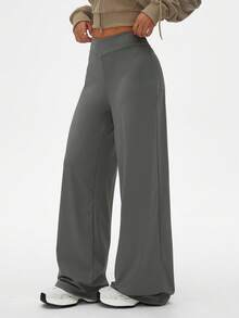 Dewbera Pantaloni sportivi casual ampi da donna, adatti per attività all'aperto e corsa