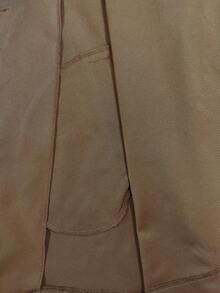 Franclia Fashion French Retro H-Shaped Belt Waist Temperament Slim Lapel Camel Color Going Out Tops Women's Autumn And Winter Windbreaker Jacket Women's Winter Clothing Winter Clothing Women's Business Casual Wear - Coffee Brown - View 6