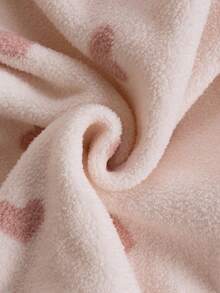 女婴可爱心形图案设计，面料柔软舒适，适合女婴休闲装 - 粉色 - 查看 7