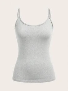 SHEIN EZwear Bộ 4 áo ba lỗ đơn giản, thoải mái, tối giản dành cho nữ, thích hợp cho mùa hè - Nhiều màu - Xem 6