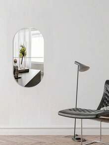 4 Pcs Shatterproof Full Length Acrylic Mirror - Unbreakable, Frameless Self-Adhesive, Acrylic Mirror Stickers Mirror Tile Set - Great For Bedrooms, Home Gyms And Closets - Easy To Install, Space-Saving Design, Wallpaper, Wallpaper Peel And Stick, Easy To Use, Not Easy To Damage Room Decor Home Decor Wall Decor Wall Stickers Wall Sticker Mirror Wall Wall Mirror Mirror For Room Bathroom Decor Living Room Decor - White - View 12