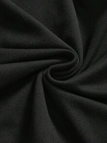 ROMWE Grunge Punk Top corto con cuello profundo drapeado, mangas de murciélago holgadas estilo Y2K retro (incluye bandeau) para mujeres - Negro - Ver 4