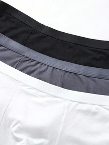 6 件 Dozemod 青少年男孩简约舒适松紧腰平角内裤 - 灰色 - 查看 4