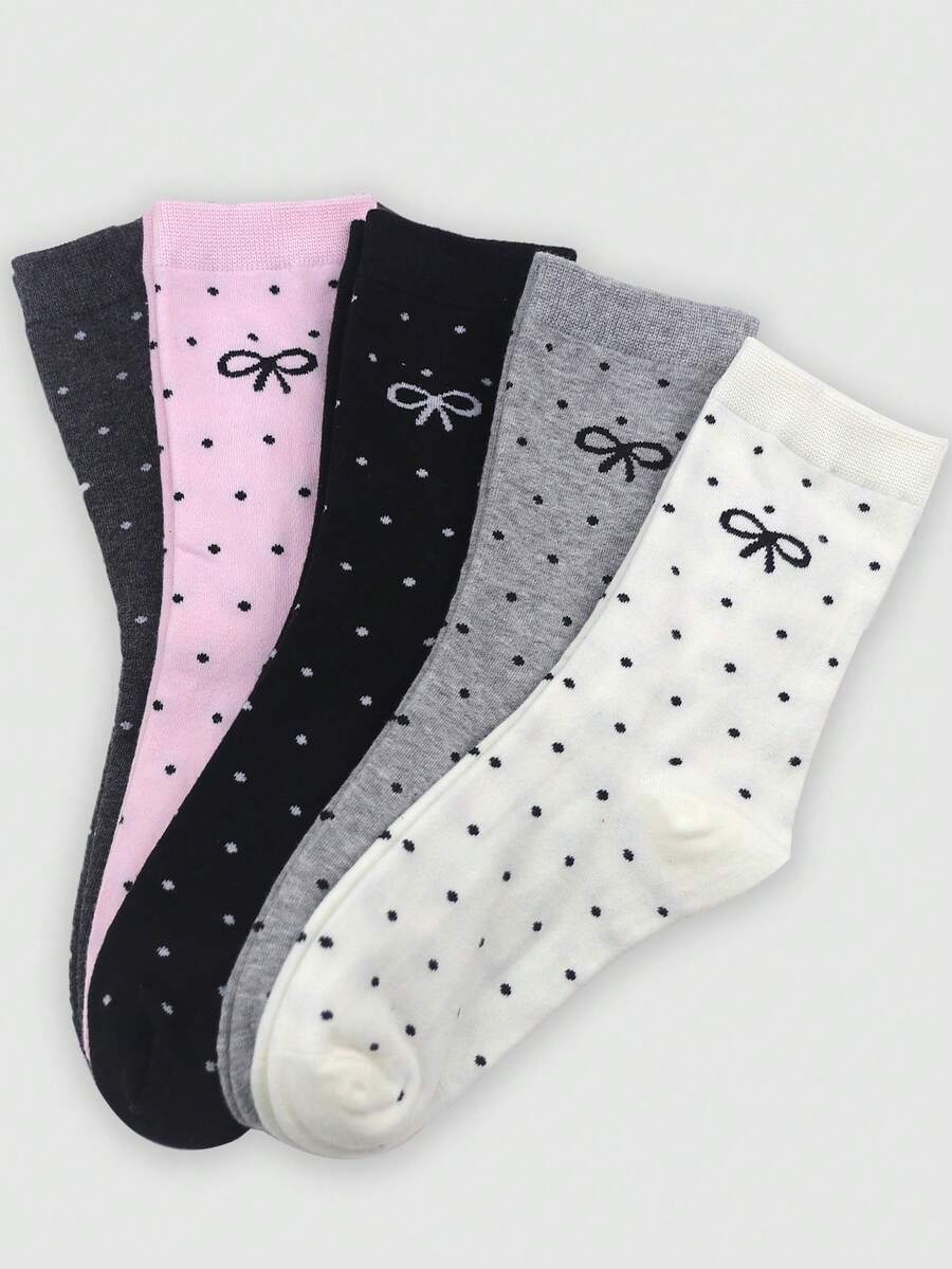 ROMWE Kawaii Women Crew Socks - Multicolor - View 1