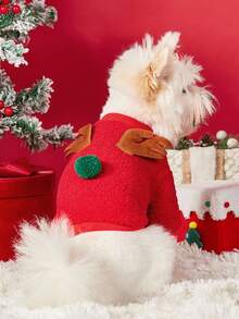 PETSIN Pet Bells, Christmas Dresses, Festive Dog Dresses, Vests - Red - View 5