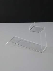 2pcs Acrylic L-Shaped High-Heel Sport Shoe Support Stand For Display, With Protective Film - Clear - View 4