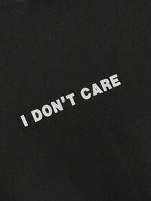 HIMLAND Men's Casual Daily Letter Graphic Pocket Hoodie, Autumn, For Fall Winter