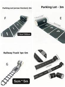 Băng keo đường đua màu đen, Đường đua xe tuyệt vời cho tiệc tùng, trang trí tiệc đua xe (1 cuộn, dài 16,4 feet x 1,97 inch) - Nhiều màu - Xem 4