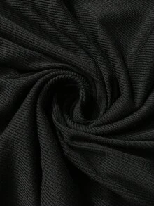 SHEIN Vestido casual plus size para gestantes, cor sólida, decote redondo, manga comprida, justo