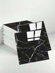 12 块自粘乙烯基地板砖，防水即剥即贴浴室、厨房、卧室、客厅装饰（白色大理石），PVC 浴室、厨房、客厅淋浴瓷砖，翻新贴纸，可剥离墙板，壁纸，家居浴室装饰浴室地毯地毯秋季装饰浴室配件