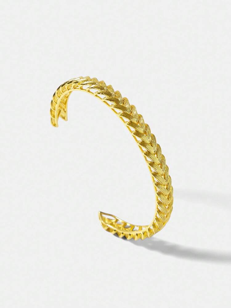18K GOLD PLATED BRAIDED BRACELET