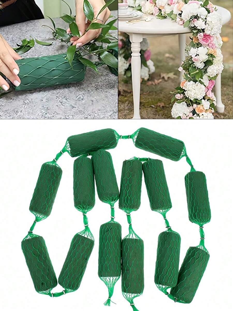 1/7/14/28 Miếng Xốp Cắm Hoa Hình Xúc Xích, Vòng Hoa Tự Làm, Bộ Khối Xốp Cắm Hoa, Cổng Đỡ Hoa Thấm Hút, Gạch Xốp Cắm Hoa Khô Cho Nghệ Thuật Cắm Hoa, Xốp Cắm Hoa Xanh Lá Cây Cho Cắm Hoa. Thích Hợp Cho Trang Trí Nhà Cửa, Đám Cưới, Trang Trí Sân Vườn Và Sân Trong, Trang Trí Tiệc Tùng, Cắm Hoa Lễ Hội, Trang Trí Lễ Hội Ngoài Trời, Trang Trí Xe Cưới, và Trang Trí Nghệ Thuật. - màu xanh lá - Xem 1