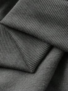 DAZY Halloween Tween Girl Slogan Print Long Sleeve Casual Loose Sweatshirt - Grey - View 7