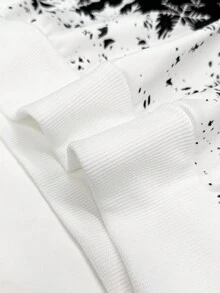 INAWLY 女士运动衫、酒杯、雪花圣诞帽、圣诞元素全印花图案、可爱、有趣和幽默的圣诞礼物、女朋友和最好的朋友礼物、情侣礼物、圣诞礼物、适合家居服、长袖羊毛保暖秋冬针织毛衣、2025 新款女士运动衫 - 彩色 - 查看 5