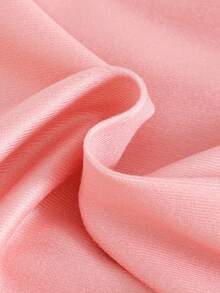 两件套女婴粉白长袖连体睡衣套装，可爱波点蝴蝶结印花设计，贴身双向拉链连脚睡衣，适合婴儿穿着，女婴睡衣套装 - 粉色 - 查看 9