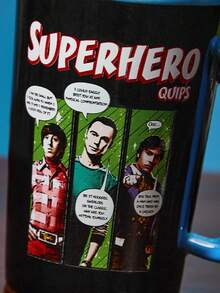 THE BIG BANG THEORY X SHEIN 400毫升带柄陶瓷杯（可放入微波炉和洗碗机） - 黑色 - 查看 9