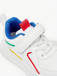 JNSQ 1 Pair Kids Casual Lightweight Canvas Sneakers, Unisex Children Back To School Shoes, Suitable For All Seasons - White - View 7