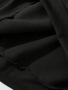 Sparklyn Teen Girl Casual Fashion Creative Fresh Minimalist Leopard, Cherry, Fruit Pattern Printed Sweatshirt, Suitable For Autumn - Black - View 4