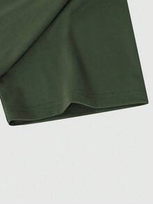 Manfinity Homme Men T-Shirts Fit Crew Neck Short Sleeve Eagle Casual Simple Summer Polyester Tee, Men Summer Tshirts - Multicolor - View 5