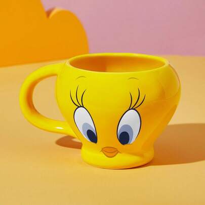 LOONEY TUNES X SHEIN Cốc sứ họa tiết hoạt hình 380ml