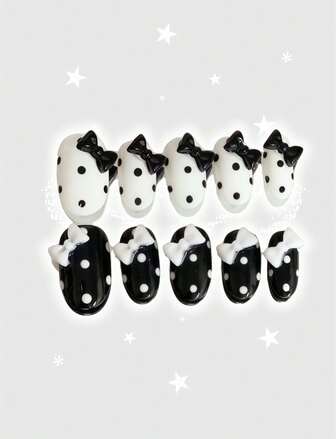 Kawaii Aufklebe-Kunstnägel