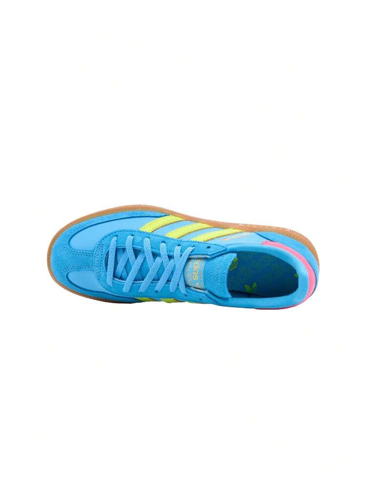 Adidas Handball Spezial 女士休闲运动鞋 蓝色 JH5658 - 天空之光/太陽黃/亮粉 - 查看 4