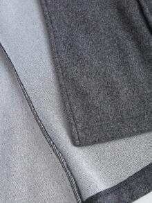 Sweetra Women's Solid Color Overcoat, Autumn/Winter - Dark Grey - View 6