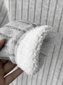 SHEIN 少女长袖修身T恤，春季修身款 - 淺灰色 - 查看 3