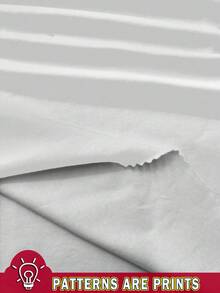 SHEIN EZwear 2pcs White Casual Basic Crew Neck Short Sleeve T-Shirts, Suitable For Spring/Summer - White - View 3