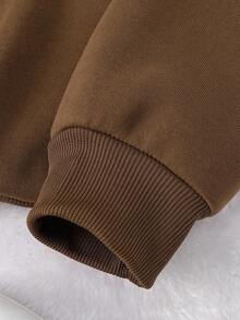 INAWLY 女士卫衣，圣诞树元素字母刺绣重工艺，女朋友和闺蜜礼物，情侣礼物，圣诞礼物，适合居家穿着，长袖抓绒保暖秋冬针织毛衣，2025新款女士卫衣 - 彩色 - 查看 4