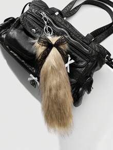 ROMWE Goth Adornos para bolsos - Marrón - Ver 4