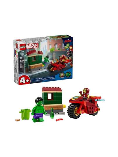 LEGO Marvel Super Heroes™ Iron Man With Bike And The Hulk KIDS 4+ 76287