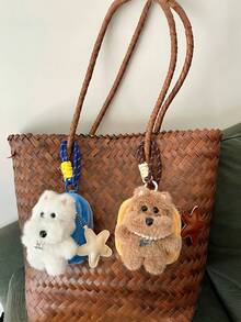 POKOJA LAND Westie Dog Crossbody Bag - Animal Earphone Case & Keychain Pouch For Keys And Coins - Multicolor - View 3