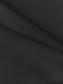 Vibekara Plus Size Solid Color Minimalist Sporty Casual Dress Sport Dress Tennis Dress Polo Dress Collared Dress Black Dress - Black - View 4