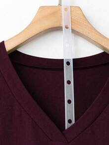 EMERY ROSE T-shirt décontracté ample à col en V pour femmes, best-seller, automne/hiver