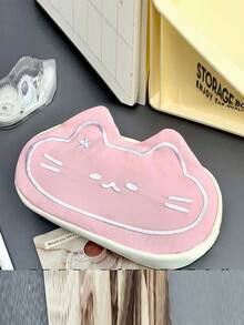 1pc, Cute Cat Shaped Large Capacity Stationery Storage Bag, Travel Makeup Bag, Portable Large Capacity Women's Makeup Bag Storage Bag, Oversized Storage Bag, Student Party Pencil Pencil Pencil Pencil Case - Multicolor - View 5