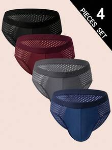 4pcs/Set Men's Assorted Color Briefs