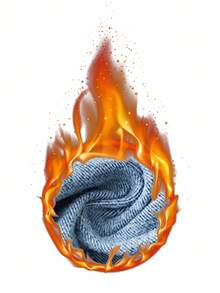 SHEIN PETITE 女式宽松休闲保暖阔腿牛仔裤 - 藍色 - 查看 7