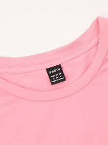 EMERY ROSE Red Santa Vibes T-Shirt, Women's Christmas Shirt, Cute And Fun Christmas Top, Retro Santa Claus T-Shirt, Suitable For Spring And Summer