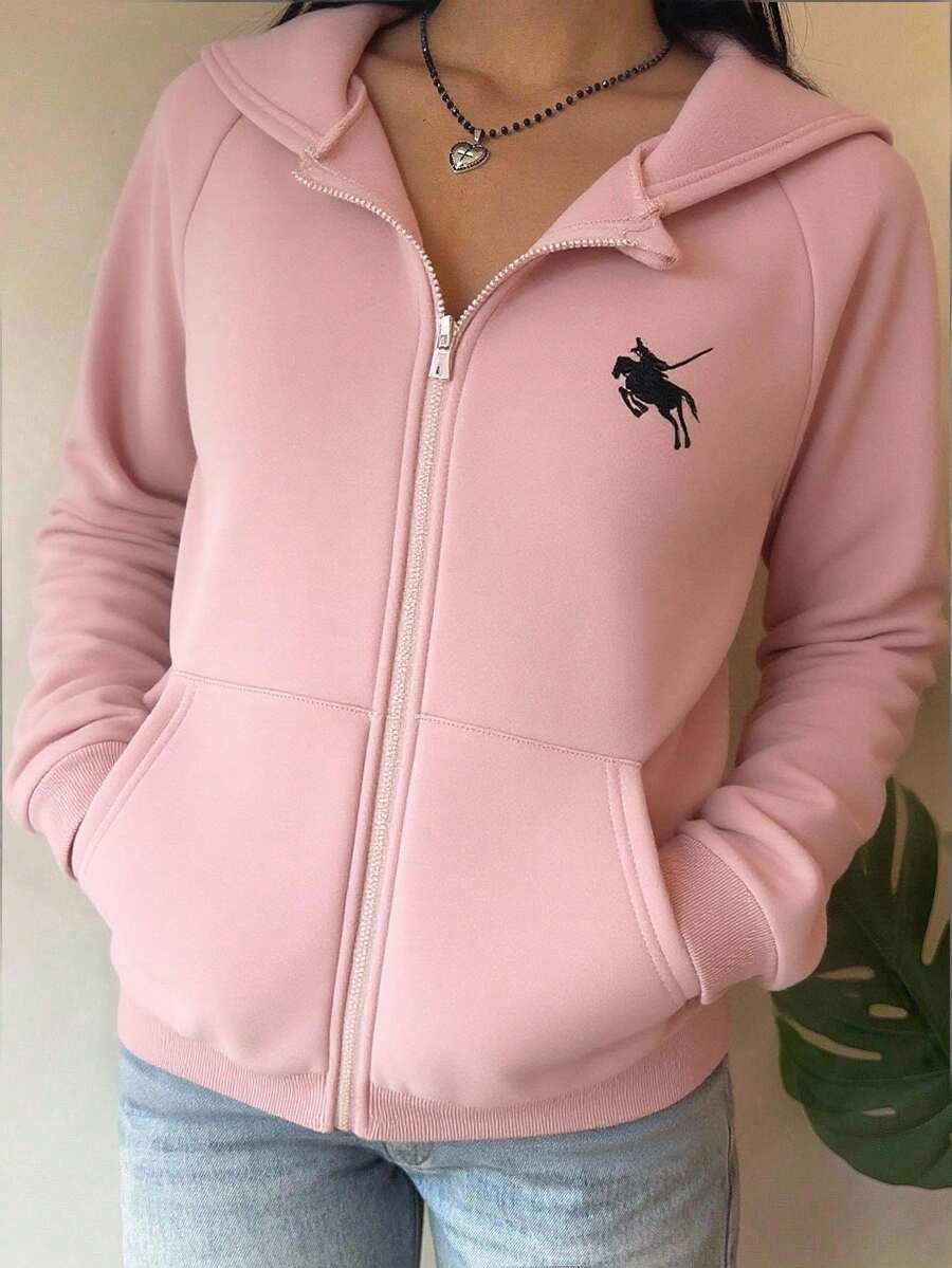 Tween Girl Grey Solid Color Hooded Sweatshirt Autumn Winter Clothes For Girl - Baby Pink - View 1