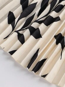 Franclia Elegantes Pendlerkleid für Damen mit intellektuellem Kragen, asymmetrischem Saum, Patchwork-Saum, plissiertes Langkleid mit schwarzem verstellbarem Gürtel, kontrastierendem Blattdruck, apricotfarbener Langarm, vielseitiges Kleid für Homecoming, Hochzeitsgäste, Partys, elegante Partys, Winter, Winterkleidung für Damen, Herbst, Herbstkleidung für Damen, Herbstoutfits für Damen, Neujahr, Neujahrsoutfit, Thanksgiving-Outfit für Damen, Party, Hochzeit, elegant, Lässig, Luxus, Weihnachten, Neujahr, Party, Abschlussball, Cosplay, Neujahr, Ausgehen, Tops für Damen, Abschluss, elegant, modisch, Lässig, Pendeln, Büro, täglich, Lässig, Allround, Temperament, Urban, Lehrer, Berufskleidung - Aprikosenfarben - Übersicht 4
